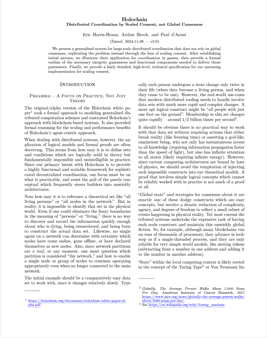 Holochain White Paper